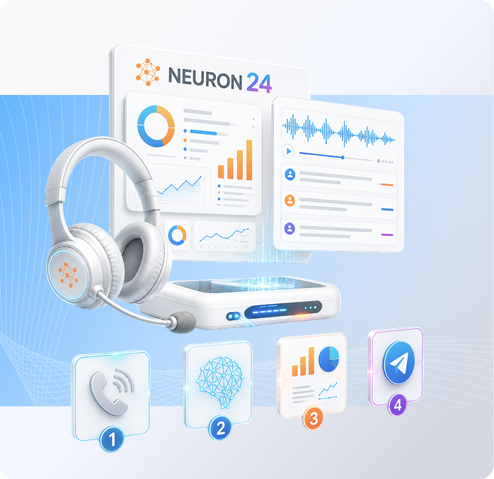 Four steps from call to insight — Neuron24